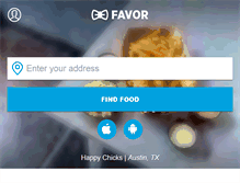 Tablet Screenshot of favordelivery.com